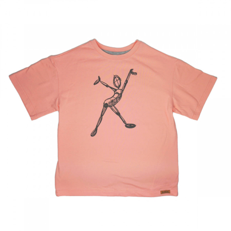 футболка оверсайз стандарт человечек черный розовая_result