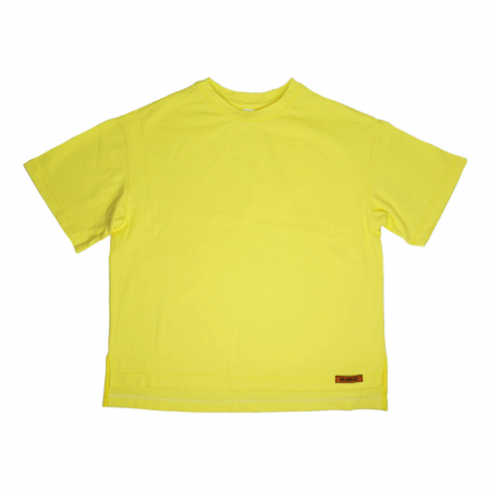 футболка оверсайз стандарт с разрезами желтая_result