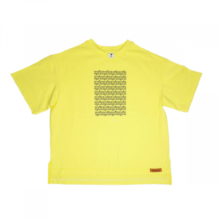 футболка оверсайз стандарт с разрезами квадрат черный желтая_result