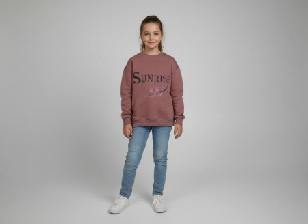 Свитшот Оверсайз детский розовый Sunrise (3)