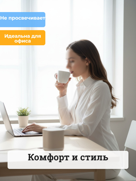 Рубашка приталенная женская белая (4)