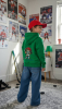Худи Кенгуру детское зелёное smallboybear (4)