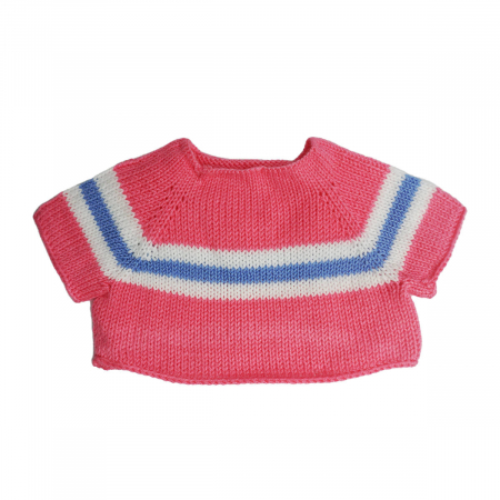 вязаный свитер с узором розовый_result